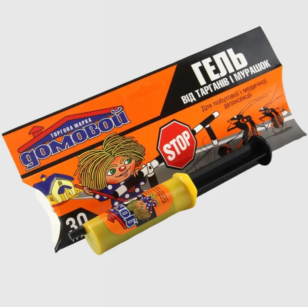 Домовик гель від тагранів та мурах шприц 30 г Домовик гель від тагранів та мурах шприц 30 г