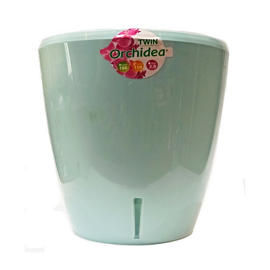 Вазон з автополивом Орхідея Твін 2 л блакитний Вазон з автополивом Орхідея Твін 2 л блакитний