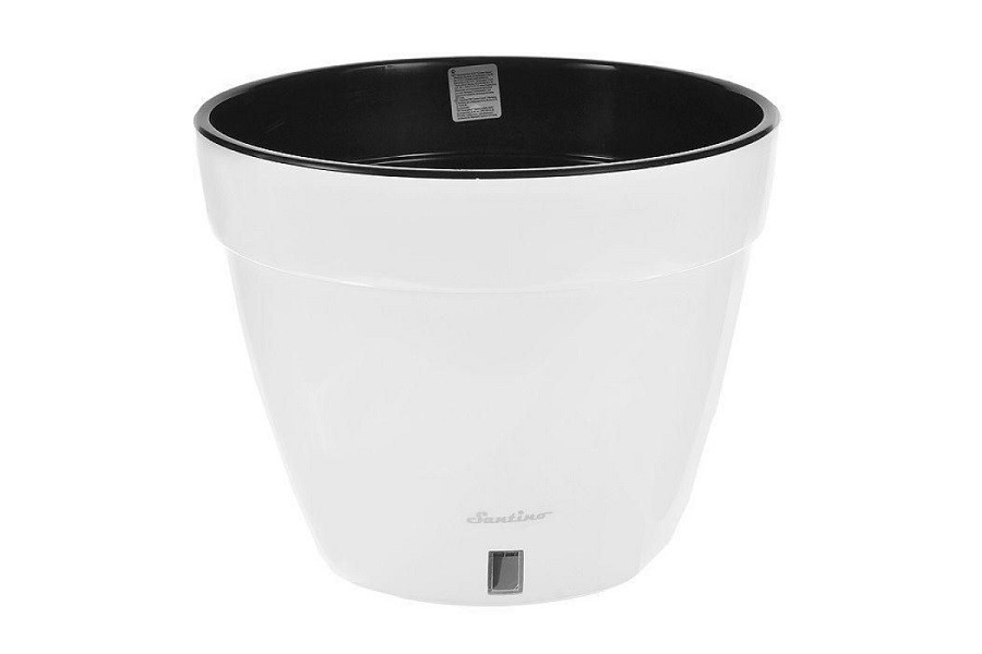 Горшок пластиковый Асти 4 л белый