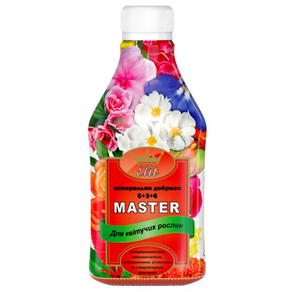 Добриво для Квітучих, 300 мл, Майстер Добриво для Квітучих, 300 мл, Майстер