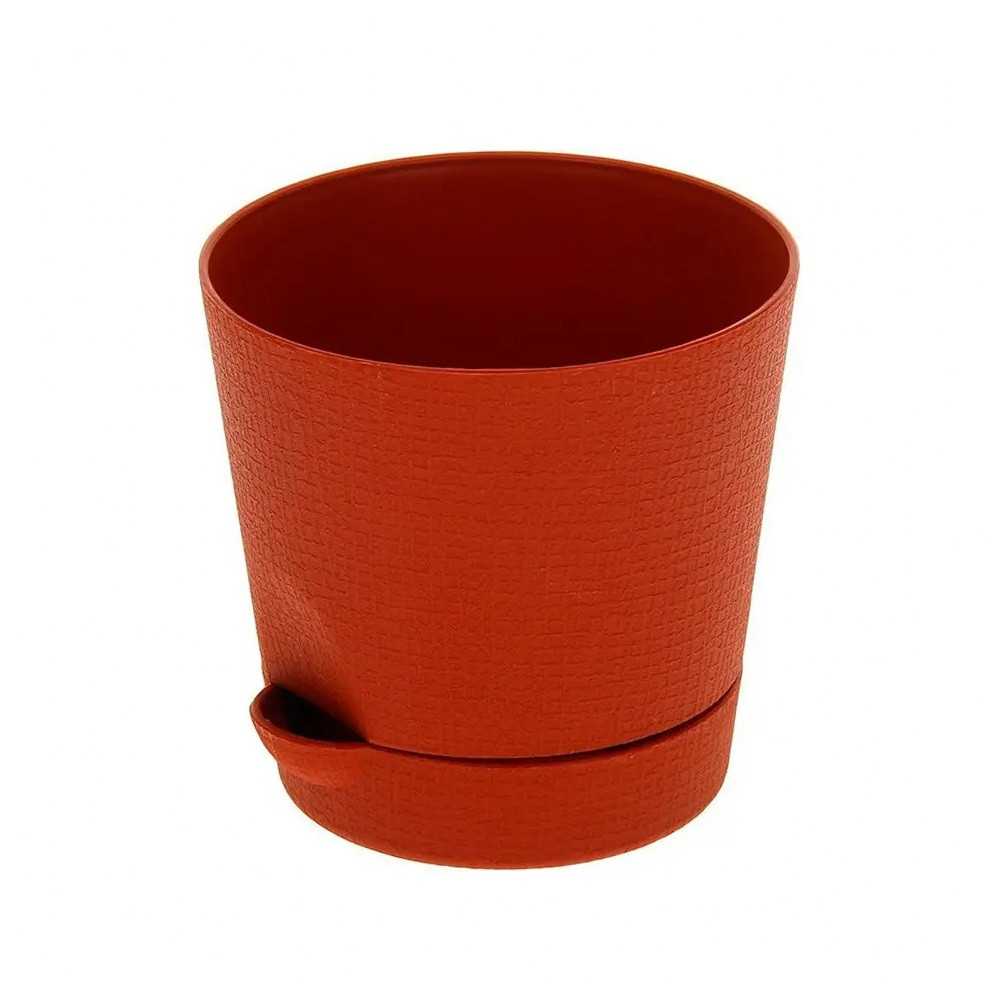 Горщик Фіалка 0.7 л з системою прикореневого поливу теракотовий Горщик Фіалка 0.7 л з системою прикореневого поливу теракотовий