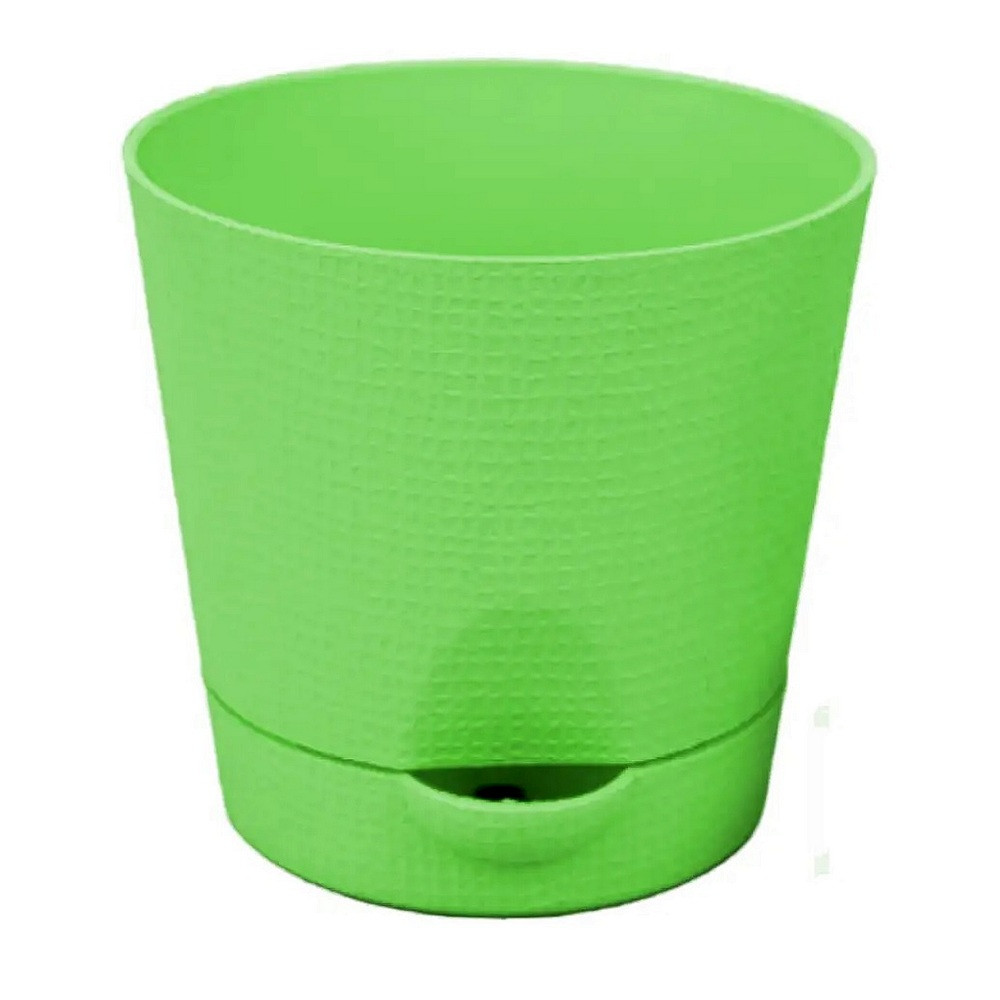 Горшок Фиалка 0.7 л с системой прикорневого полива салатовый