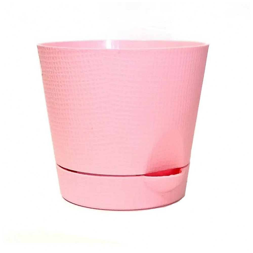 Горшок Фиалка 0.7 л с системой прикорневого полива светло-розовый Горшок Фиалка 0.7 л с системой прикорневого полива светло-розовый