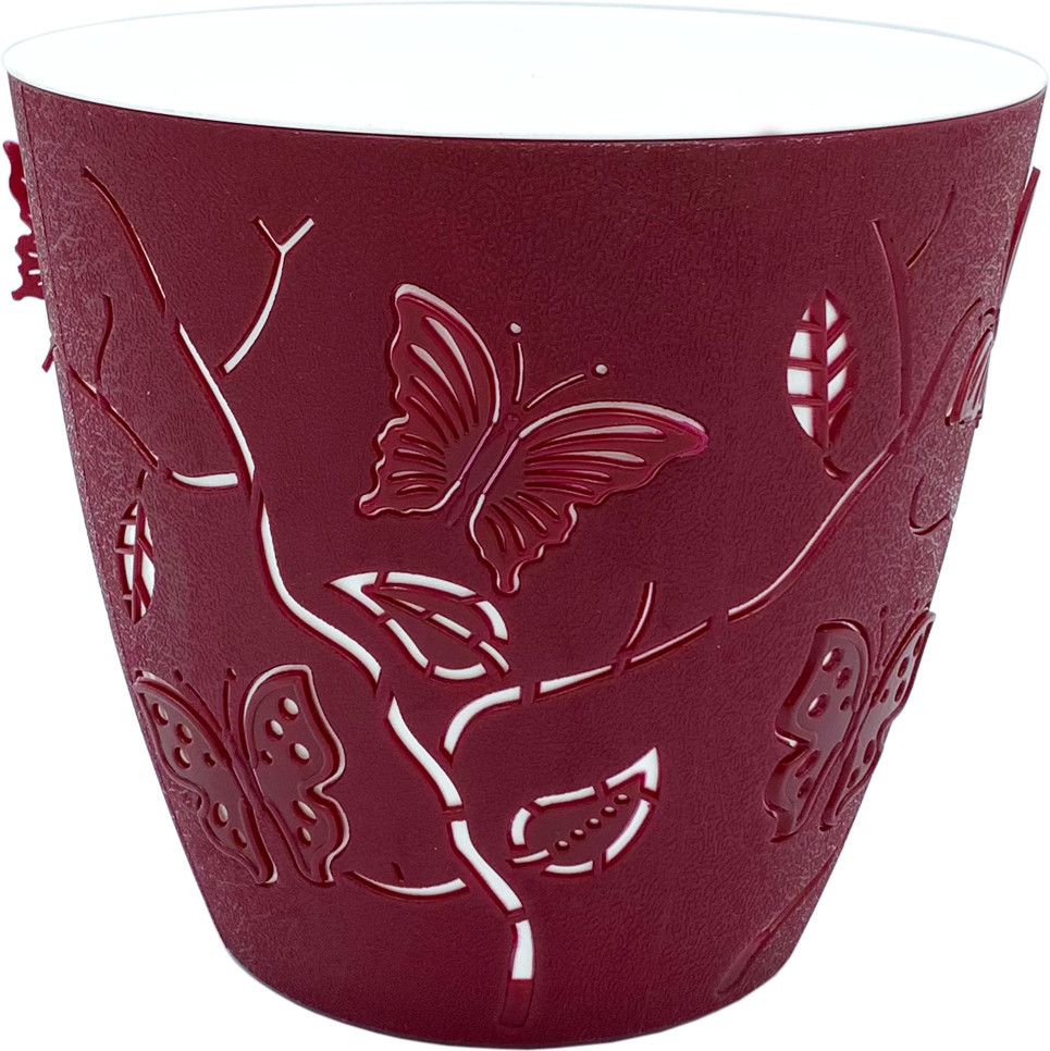 Горшок для цветов Планета 3D 2.5 л  красный