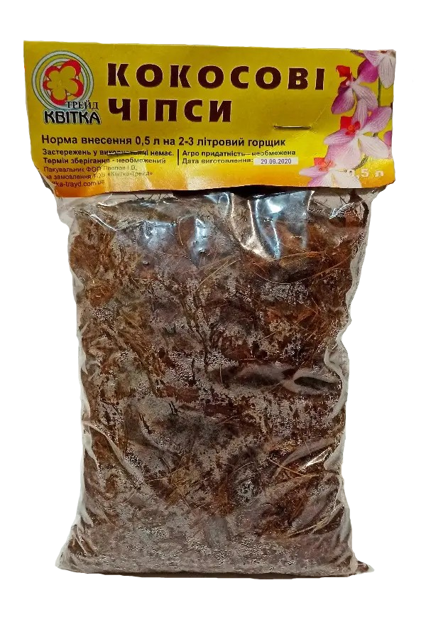 Кокосові чіпси 0,5 л Кокосові чіпси 0,5 л