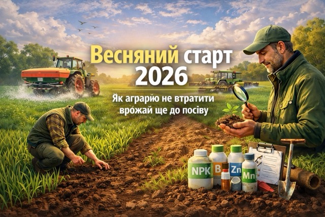 Весняний старт 2026: як аграрію не втратити врожай ще до посіву