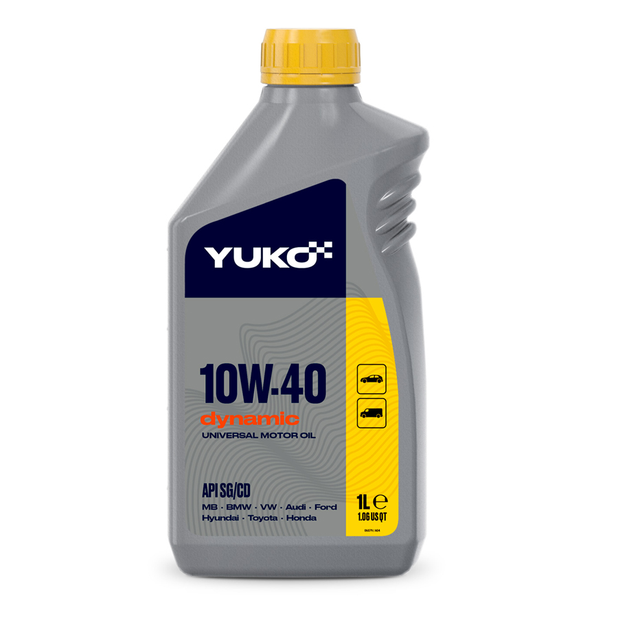 Олива моторна YUKO DYNAMIC 10W-40 API SG/CD каністра 1л ПЕ Олива моторна YUKO DYNAMIC 10W-40 API SG/CD каністра 1л ПЕ