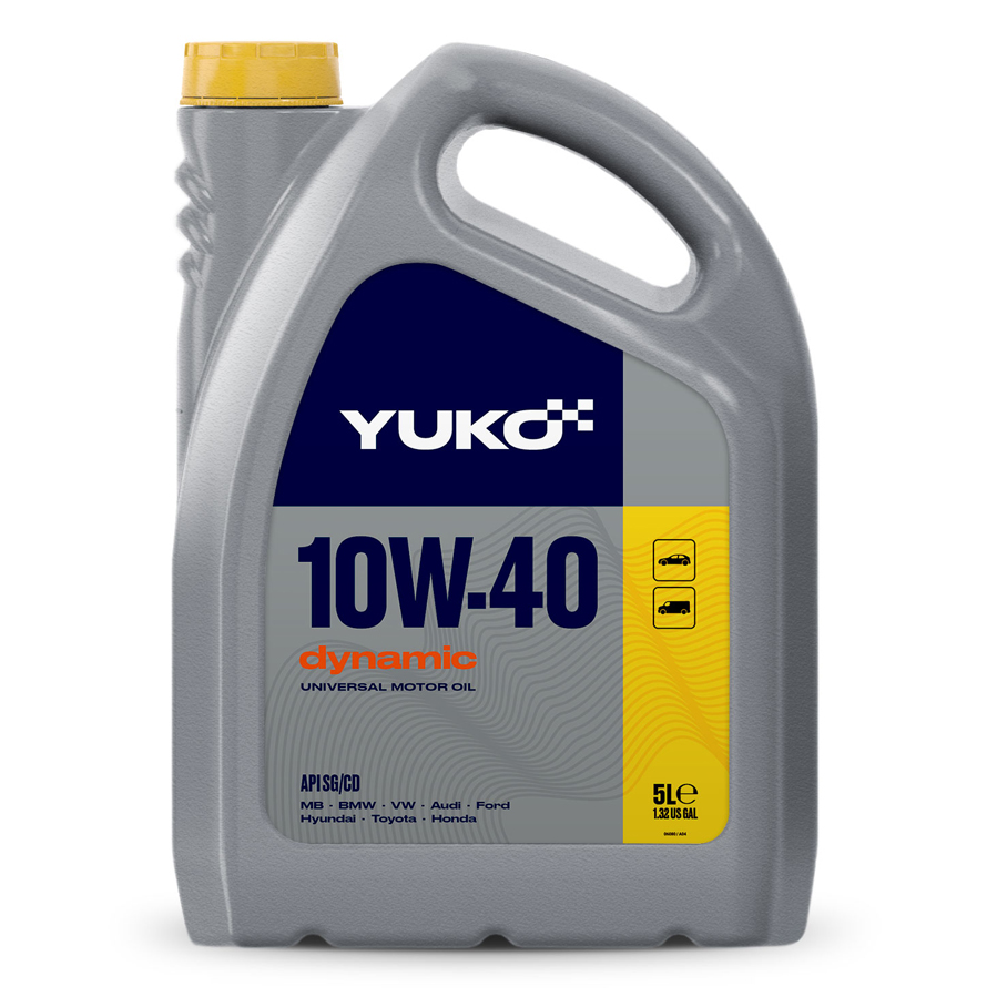 Олива моторна YUKO DYNAMIC 10W-40 API SG/CD каністра 5л ПЕ Олива моторна YUKO DYNAMIC 10W-40 API SG/CD каністра 5л ПЕ