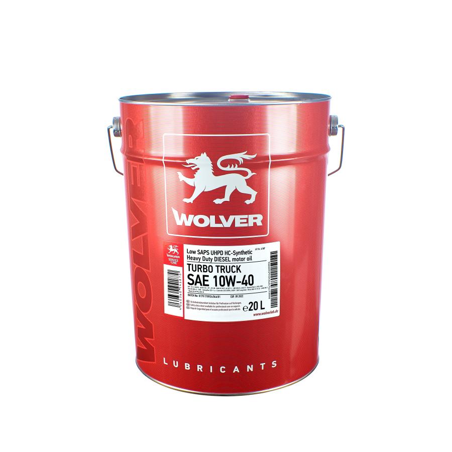 Олива моторна WOLVER TURBO TRUCK SAE 10W-40 відро 20л жерсть Олива моторна WOLVER TURBO TRUCK SAE 10W-40 відро 20л жерсть