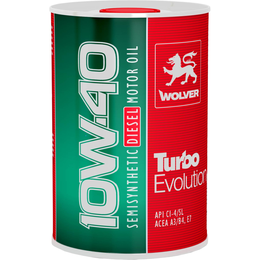 Олива моторна WOLVER TURBO EVOLUTION SAE 10W-40  каністра 1л жерсть