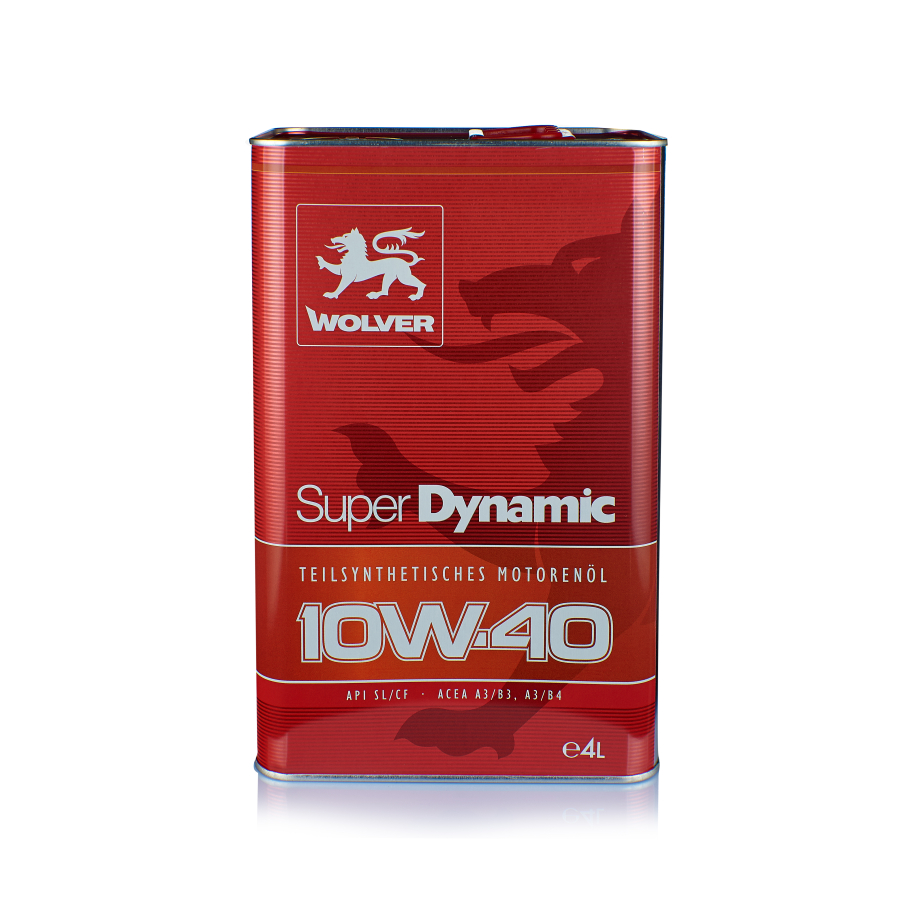 Олива моторна WOLVER SUPER DYNAMIC SAE 10W-40  каністра 4л жерсть