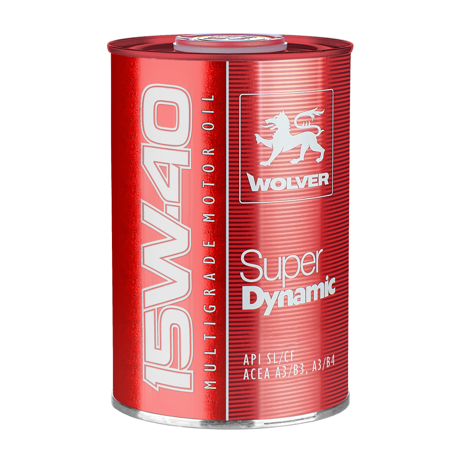 Олива моторна WOLVER SUPER DYNAMIC SAE 15W-40  каністра 1л жерсть