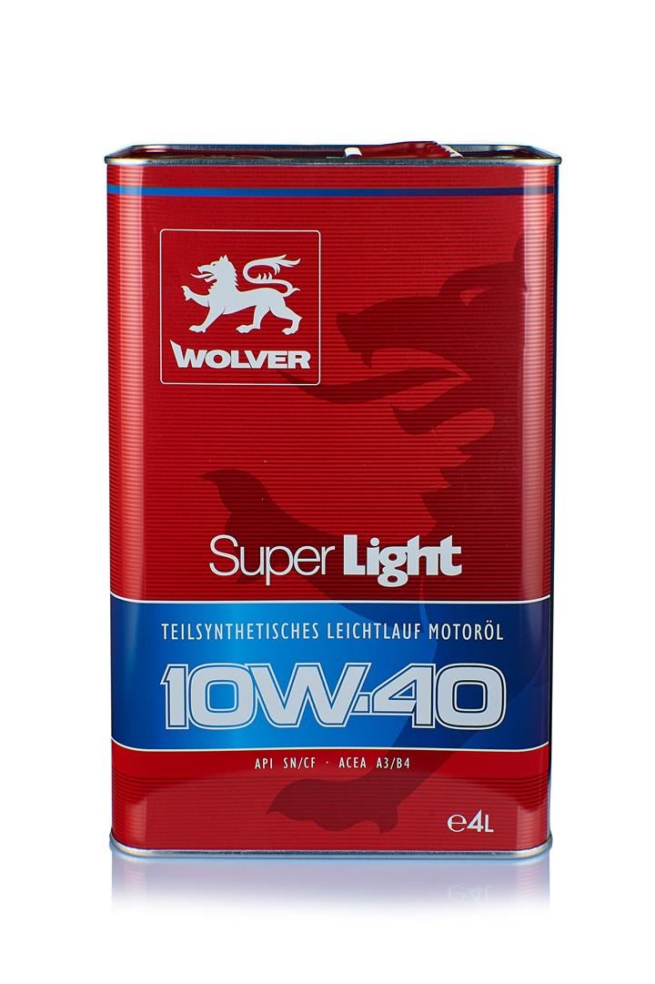 Олива моторна WOLVER SUPER LIGHT SAE 10W-40  каністра 4л жерсть