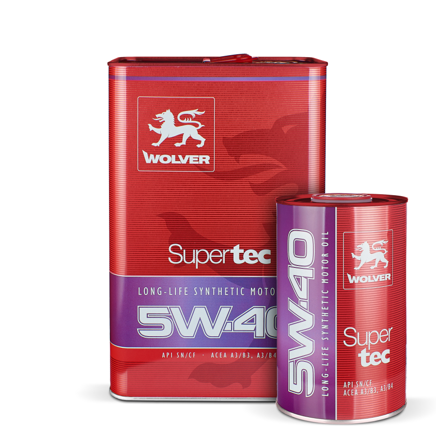 Олива моторна WOLVER SUPERTEC SAE 5W-40  каністра 4л жерсть