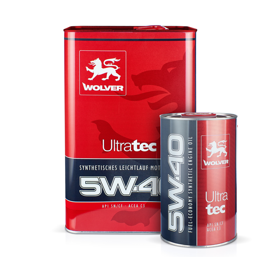 Олива моторна WOLVER ULTRATEC SAE 5W-40  каністра 4л жерсть