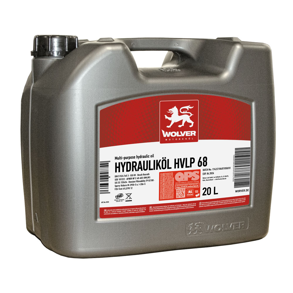 Олива гідравлічна WOLVER HYDRAULIKÖL HVLP 68    каністра 20л ПЕ