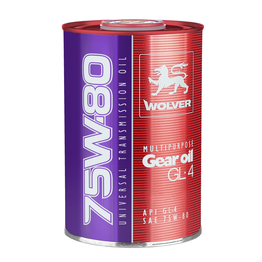 Олива трансмісійна WOLVER MULTIPURPOSE GEAR OIL GL-4 SAE 75W-80    каністра 1л жерсть
