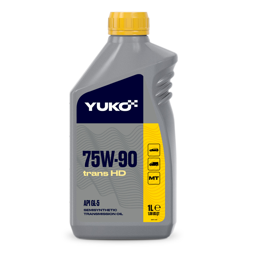 Олива трансмісійна YUKO TRANS HD 75W-90 GL-5    каністра 1л ПЕ