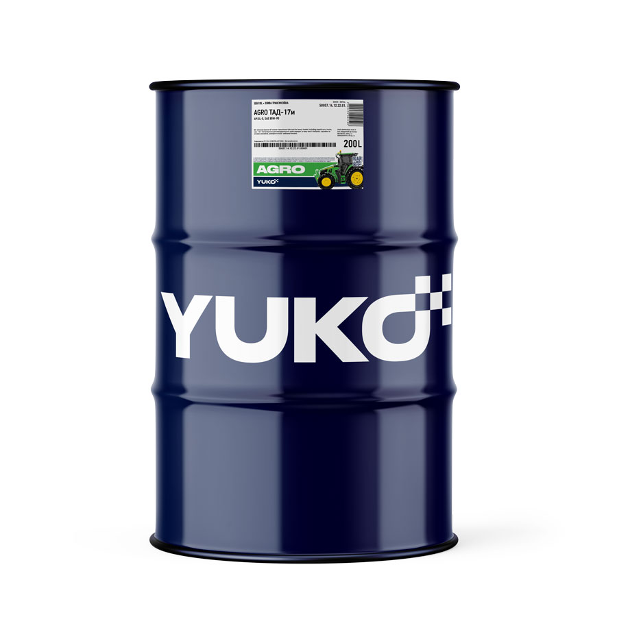 Олива трансмісійна YUKO AGRO ТАД-17и  API GL-5  бочка 200л метал