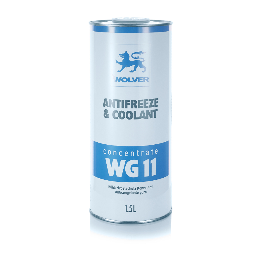 Рідина охолоджуюча WOLVER ANTIFREEZE & COOLANT CONCENTRАTE WG11 (BLUE)    банка 1,5л жерсть