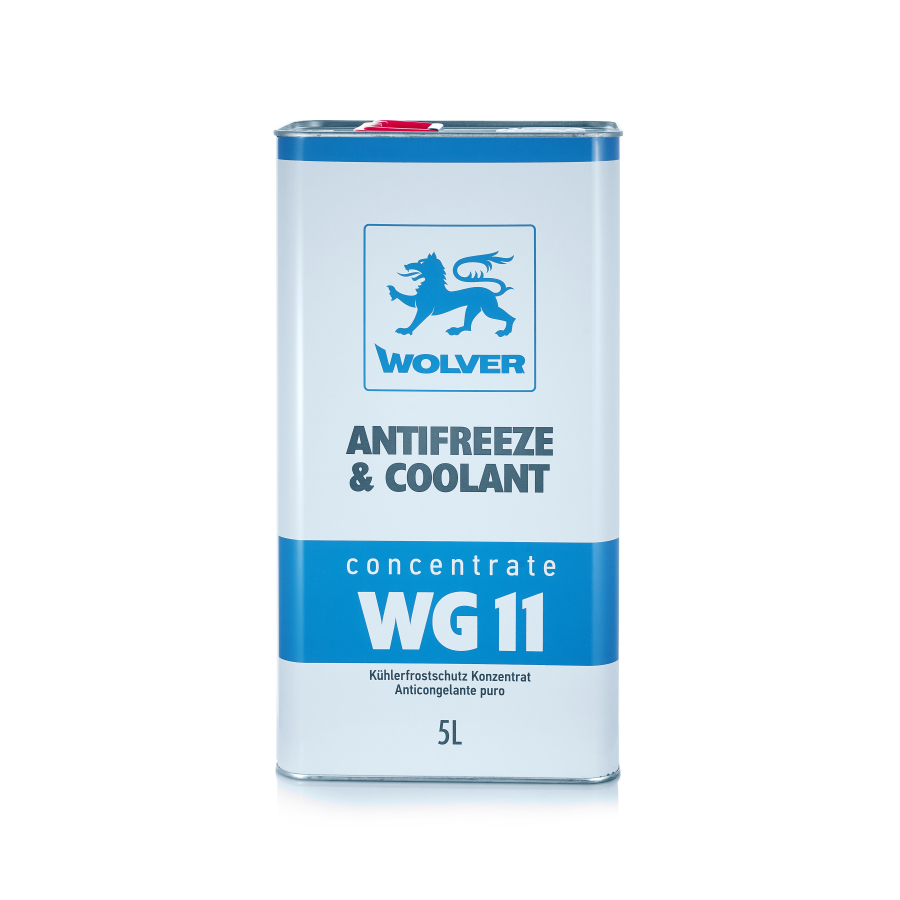 Рідина охолоджуюча WOLVER ANTIFREEZE & COOLANT CONCENTRATE WG11 (BLUE)    каністра 5л жерсть