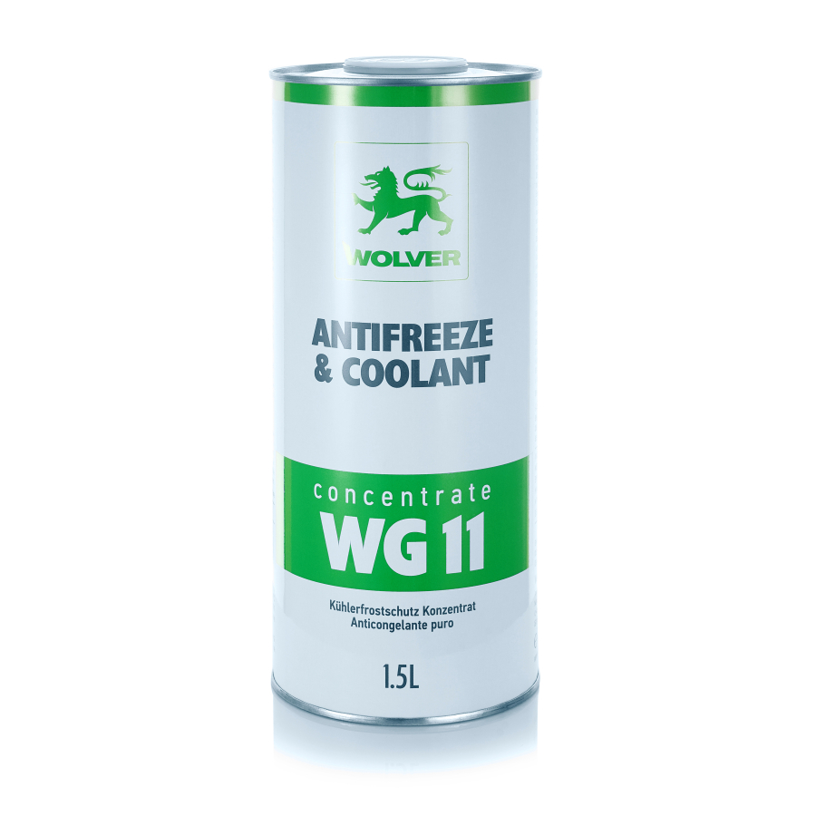 Рідина охолоджуюча WOLVER ANTIFREEZE & COOLANT CONCENTRATE  WG11 (GREEN)    банка 1,5л жерсть