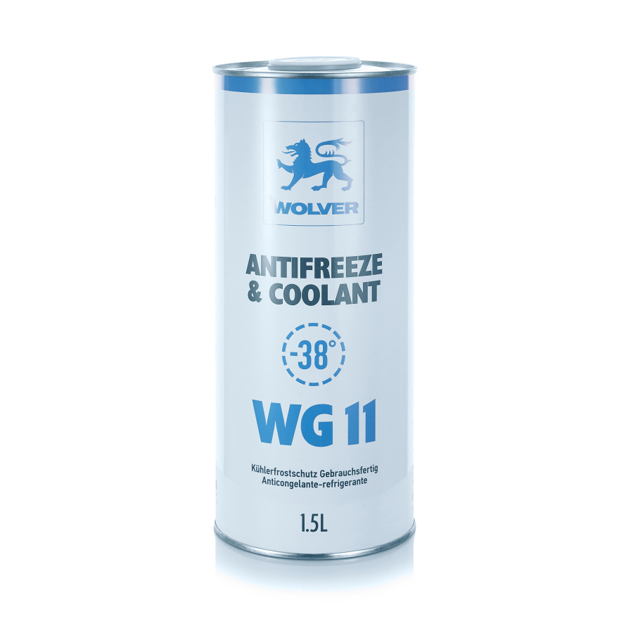 Рідина охолоджуюча WOLVER ANTIFREEZE & COOLANT WG11 (BLUE)    банка 1,5л жерсть