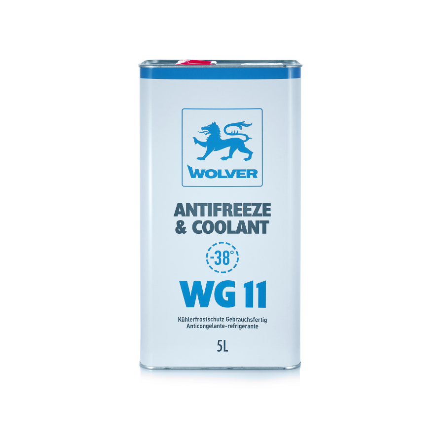 Рідина охолоджуюча WOLVER ANTIFREEZE & COOLANT WG11 (BLUE)    каністра 5л жерсть