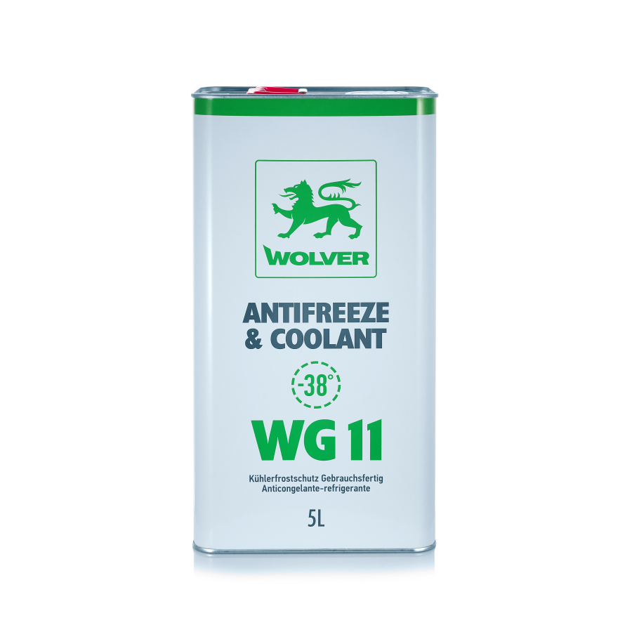 Рідина охолоджуюча WOLVER ANTIFREEZE & COOLANT WG11 (GREEN) каністра 5л жерсть Рідина охолоджуюча WOLVER ANTIFREEZE & COOLANT WG11 (GREEN) каністра 5л жерсть