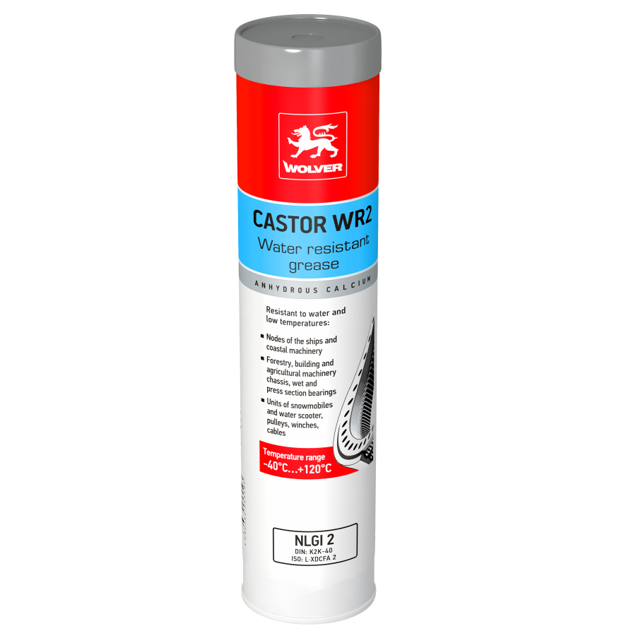 Мастило WOLVER CASTOR WR2 (NLGI 2) картуш 0,4л ПЕ Мастило WOLVER CASTOR WR2 (NLGI 2) картуш 0,4л ПЕ