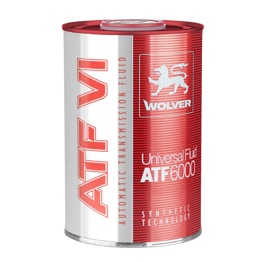 Рідина для автоматичних трансмісій WOLVER SUPER FLUID ATF 6000    каністра 1л жерсть
