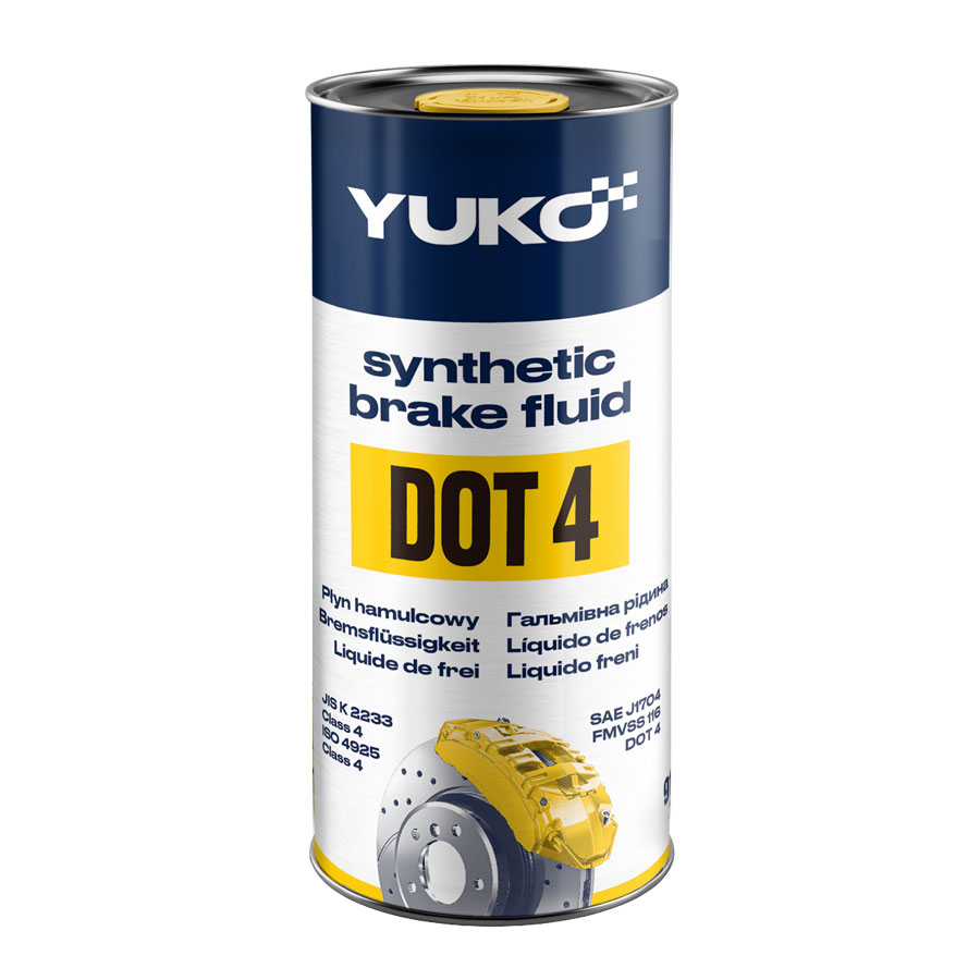 Рідина гальмівна YUKO DOT 4   0,910кг каністра 1л жерсть