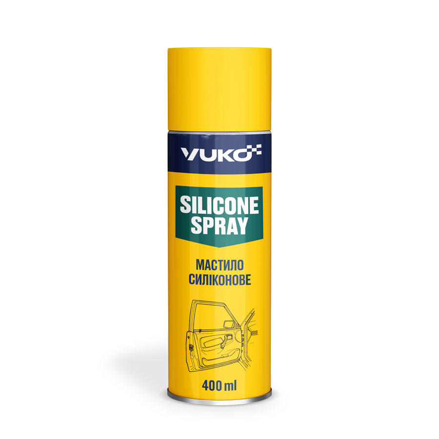 Мастило cиліконове YUKO Silicone Spray баллон 400 мл жерсть Мастило cиліконове YUKO Silicone Spray баллон 400 мл жерсть