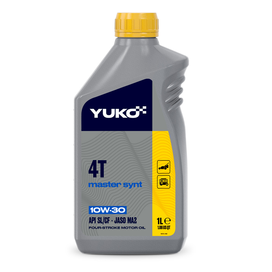Олива YUKO MASTER SYNT 4Т 10W-30  API SL/CF каністра 1л ПЕ