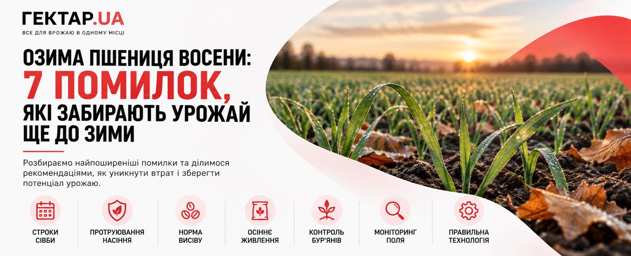 Озима пшениця восени: 7 помилок, які забирають урожай ще до зими
