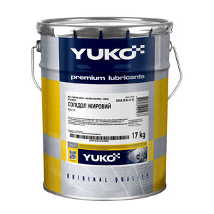 Масло YUKO Солидол Жиров 17кг ведро 20л жесть (Україна, Украина) 