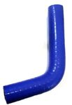 50-1306028-Б2 Шланг термостата (куточок) (СИЛИКОН синій) з хомутами (Dвн=20мм, Dнар=28 мм, L=85 мм/L=85 мм) МТЗ-80-1025