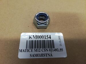 000154 КМ Гайка М12 CSN 021492.55 (Bednar, Czech Republic) 