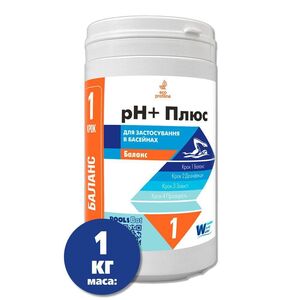 Средство для регулировки уровня Рh воды в бассейне РН+ (Плюс) WWW 1кг (туба) (Senator, Ukraine) 