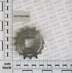 G17732210R Звездочка Z16 5/8-3/8