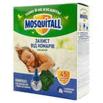 Електрофумігатор з рідиною від комарів Mosquitall Ніжний захист для дітей 45 ночей 30 мл