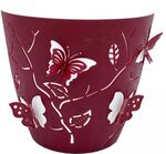 Горщик для квітів Планета 3D 0,7 л червоний