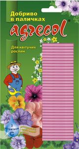 Добриво в паличках для квітучих рослин з вітаміном С (8-10-14) (Агрекол, Poland) 