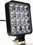 Фара робоча, LED 48W (12/24В) квадратний корпус (16x3W/вузький промінь 30°) 5000lm (вір-во Україна, Руслан-Комплект)