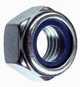 Гайка з пластиковим кільцем (контргайка), кл.міц. 8, DIN985 оцинкована, М12 (Україна, Україна) 