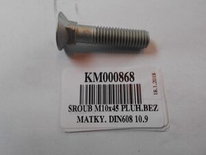 KM000868 Болт М10х45 DIN 608 (Bednar, Czech Republic) 