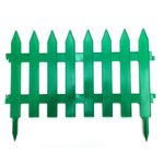 Парканчик (штахетник) для клумби зелений 2,25 м*28 см